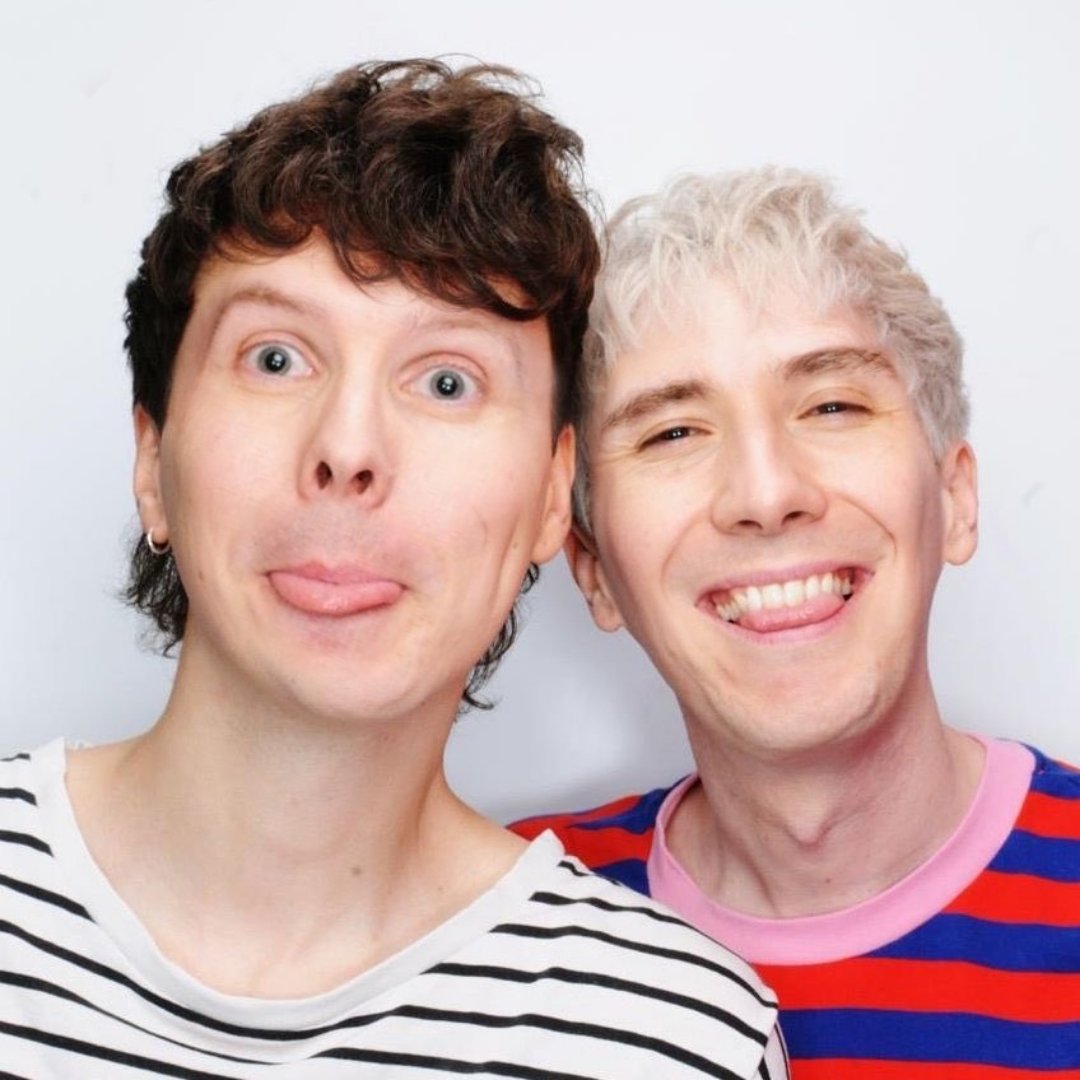 dan and phil didn't phupload so i cursed them by making pan and dhil