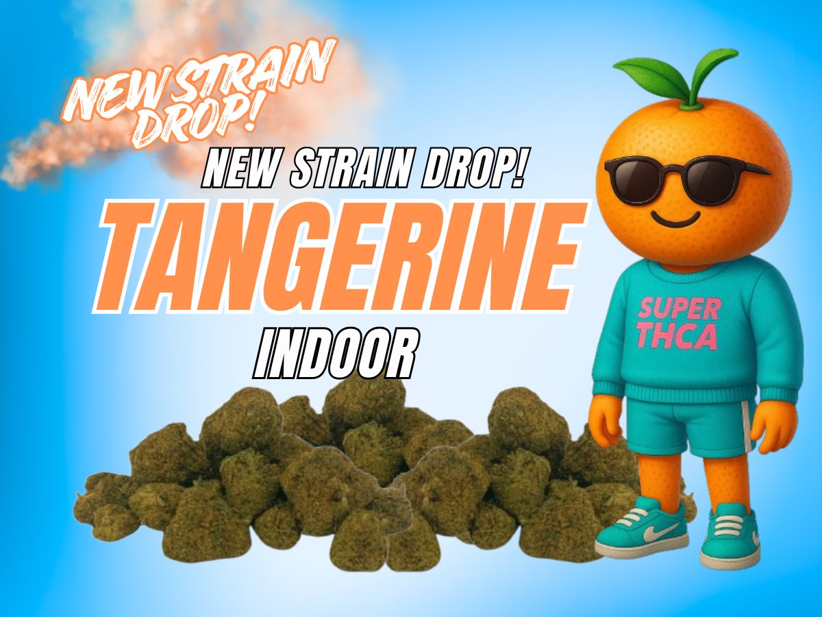 SuperTHCA's tweet image. 🍊 Tangerine just dropped on the site! Let’s give a bag away! 7g to a lucky follower

🏁 Winner drawn Sunday! How to enter? 
-Like/RT and follow us 
-Tag your LEAST favorite THCA company/vendor and tell us why! 

Or tap in and grab yours here! Eights starting at $10
➡️…