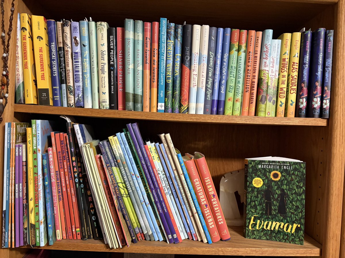 margaritapoet's tweet photo. These are my books for young readers. I have eight more pending publication. I still get plenty of rejections, but perseverance is essential. I just keep trying. #versenovels #poetry #PictureBooks #childrensbooks #YAbooks #Cubabooks #LatinxBooks https://t.co/ErOWFMbH7C