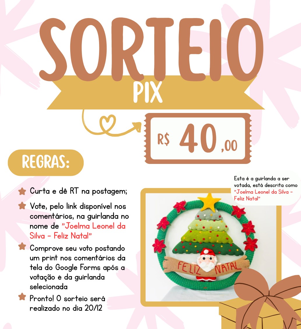 dxeneys's tweet photo. 🎄 SORTEIO PIX DE R$ 40,00🎄

O RESULTADO SAIRÁ DIA 20/12.

🎄 REGRAS: estão descritas na imagem

🎄 BOA SORTE! https://t.co/okVEeJmx3C