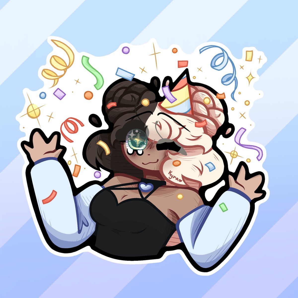 CinnamonKatArts's tweet image. ♡Celebration sticker/emoji~!!♡

#birthday #customsticker #customemoji #commissionsopen #chibiart
