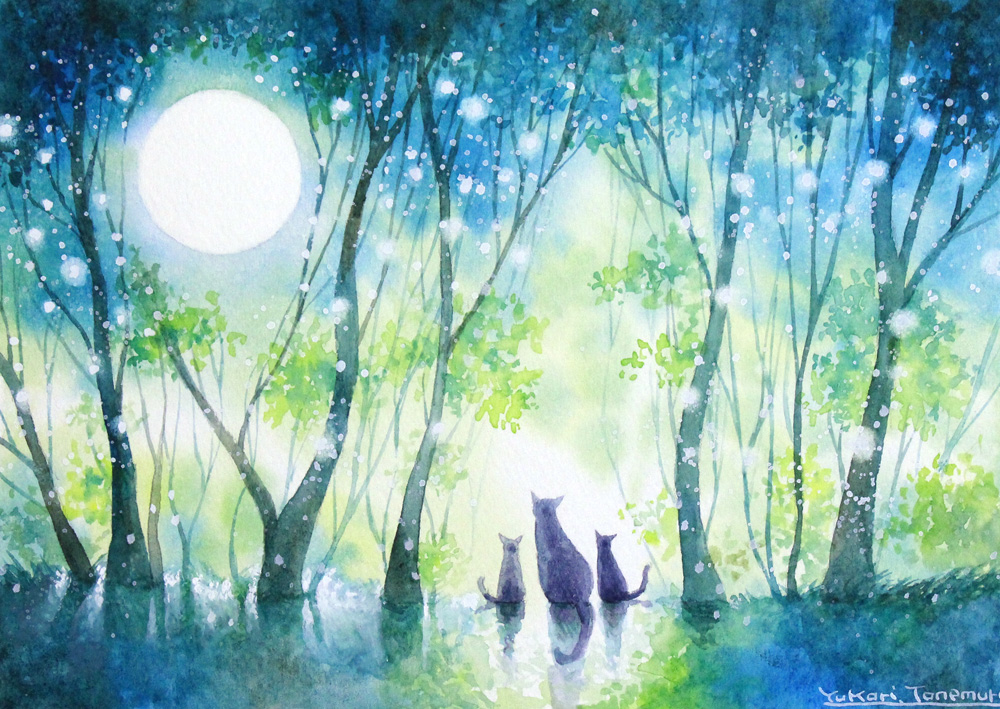 森の月光」 SMサイズです。 年末まで半月を切ったとか、時間が経つのが