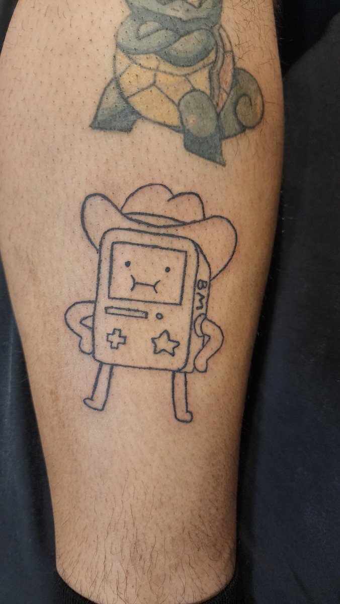 HoustonsGaming's tweet photo. Started tattooing #tattoo #new #art #linework #bmo #anime #JujustuKaisen #adventuretime #FireForce https://t.co/yieVzTQ2Ev