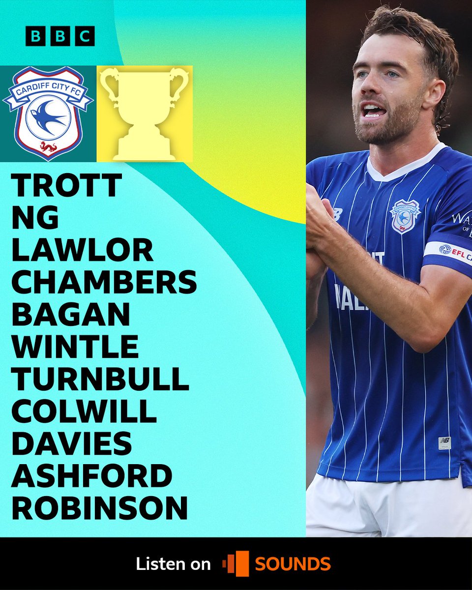 5liveSport's tweet image. 📋 | #CARCHE TEAM NEWS 📣

🐦 Five changes for Cardiff. Robinson, Ng, Lawlor, Colwill &amp;amp; Turnball all come in

🔵 Chelsea change their entire XI. Caicedo returns as captain, while Guiu leads the line

📻 All the build-up on @BBCSounds 
📲 bbc.co.uk/5live

#BBCFootball…