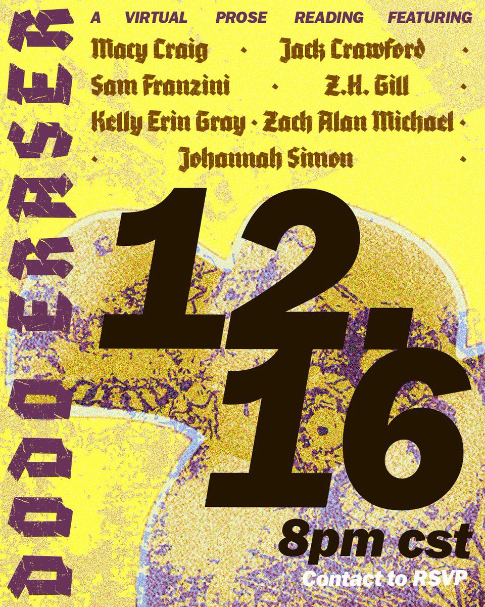 dodo_eraser's tweet image. I am very bad at Instagram but I did share the flyer for tonight’s reading and I chose “Color Me Impressed” by The Replacements as the song because I think you’ll be very impressed if you attend.

🦤