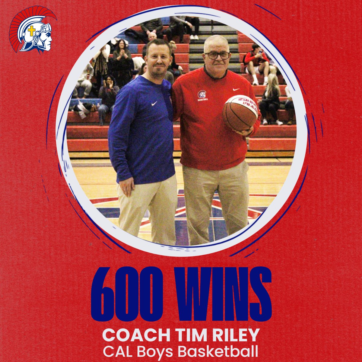 CenturionAD's tweet image. Yesterday, we honored boys basketball head coach Tim Riley for eclipsing 600 career victories with this past Saturday's win over Caverna. Congratulations to Coach Riley on an outstanding achievement!
