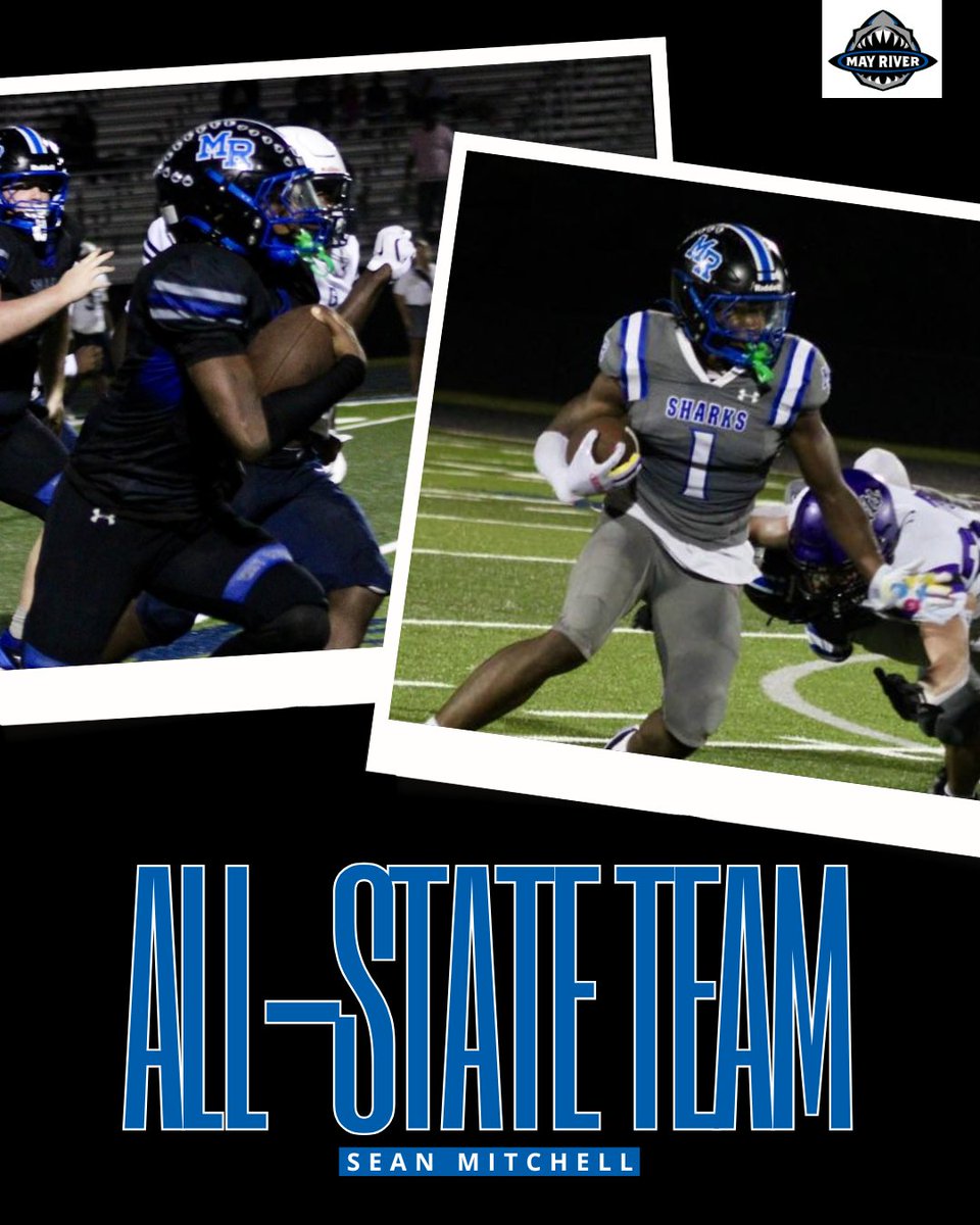 MRsharks1's tweet image. Congratulations to Senior RB Sean Mitchell for being named to the 4A All-State Team!

#EmbraceTheChaos