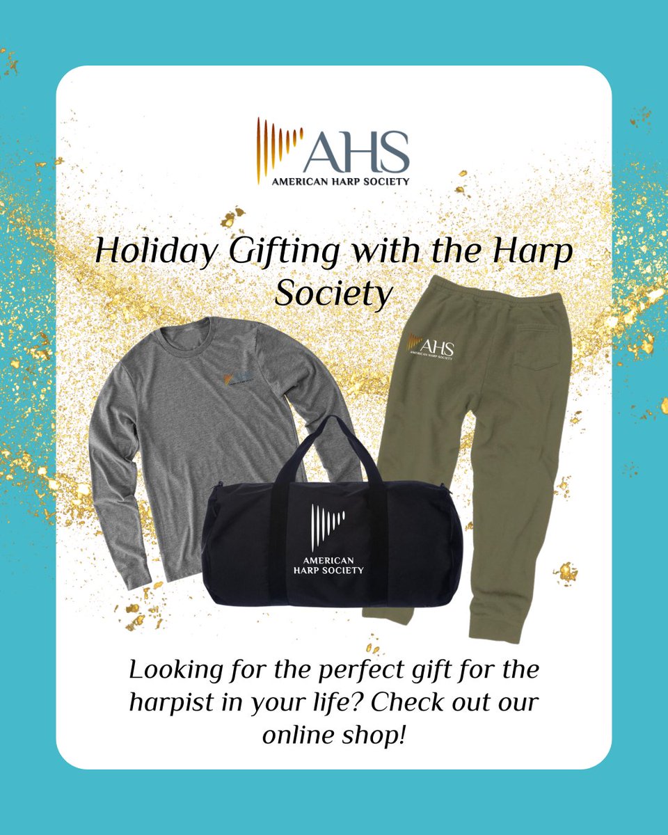 Looking for some fun and cozy holiday harpist gifts? Check out AHS swag—the perfect gift for the harpists in your life! loom.ly/Rnv7TM4