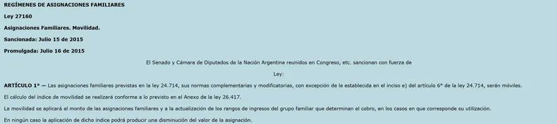 El dictamen de mayoría de Presupuesto que salió de comisiones, después de toda la rosca, el biribiri y los gobernadores responsables, deroga la indexación automática de las asignaciones familiares y la AUH. Si esto se vota, dejarán de ajustarse mensualmente por inflación.
