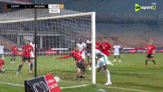 بوابة الوفد| نيجيريا تخطف التعادل أمام مصر بنهاية الشوط الأول 