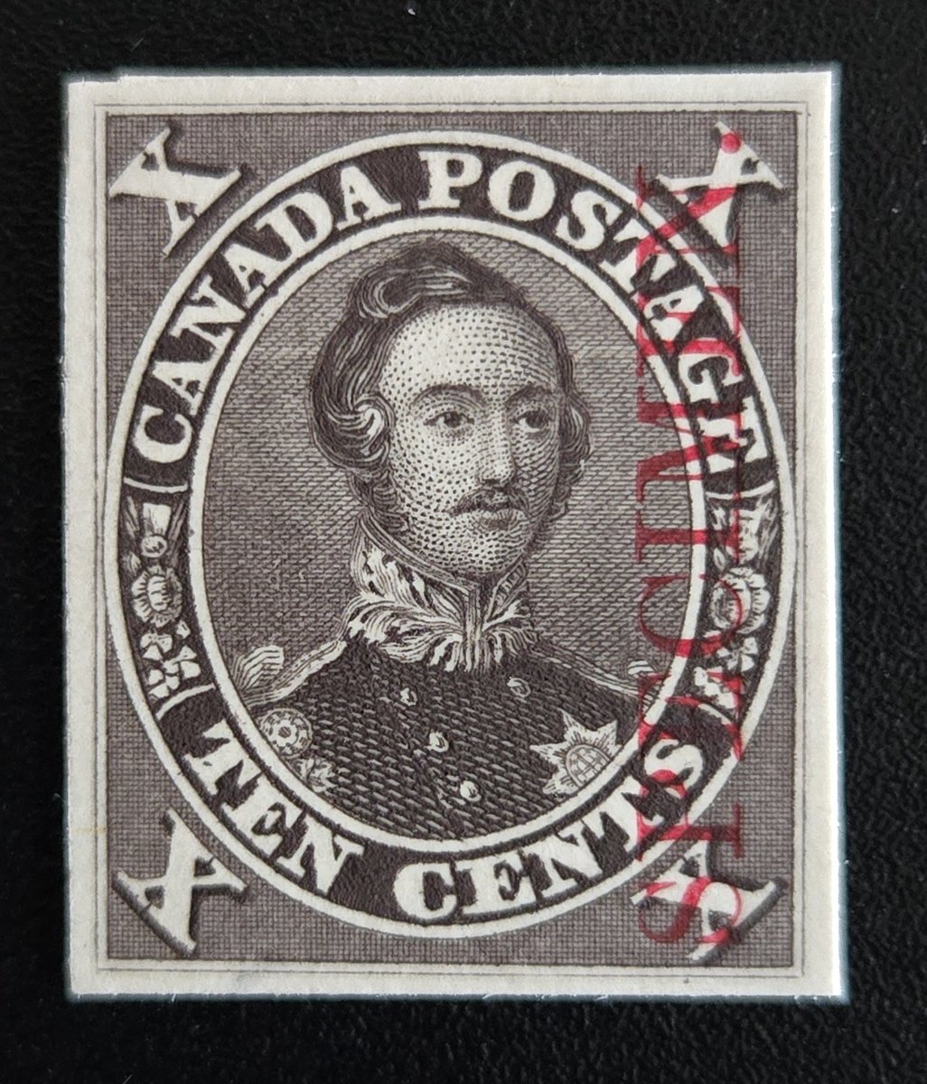 AllNations1949's tweet photo. Canada #16Pi very fine 1859 10c Black Brown specimen plate proof, on india paper, mounted on card. Catalogue value $450. Lot 19 in our 20 Dec sale. View & bid on the auction page of All Nations' website.
#essaysandproofs #stampauction #PrinceAlbert https://t.co/9yVJMEOJw6