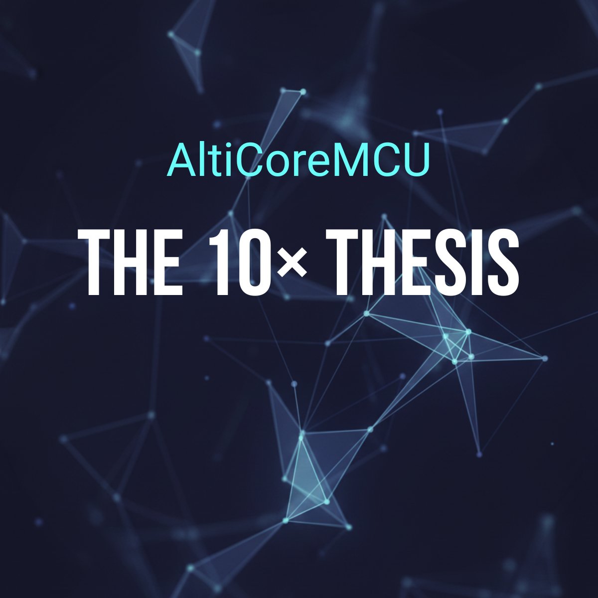EVOCHIPINC's tweet photo. The 10× thesis: cheaper, faster, more efficient AI — on hardware the world already owns.
 #AltiCoreMCU #ROI https://t.co/6tb9DbrQCk