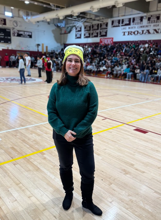 LWCHSTrojans's tweet image. The Grinch Stole the Pep Rally was a success! #Almostbreak #Grinch #GoTrojans #SGA #LIA @villani824 @kgwhetsell @pbcsd