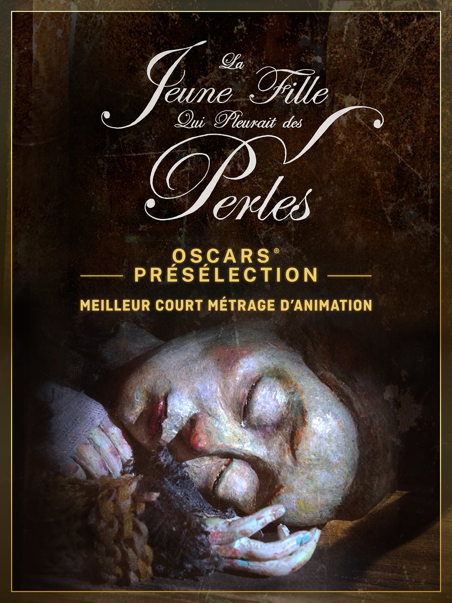 onf's tweet image. Cette perle vise l'or! ⚪
LA JEUNE FILLE QUI PLEURAIT DES PERLES de Chris Lavis et Maciek Szczerbowski figure parmi les 15 titres présélectionnés pour l'Oscar® du meilleur court métrage d'animation → bit.ly/3MFL3nV 🤩 
Félicitations à toute l'équipe! #VisionnezCanadien