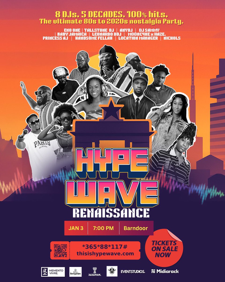 thisisHypeWave's tweet photo. HYPEWAVE: RENAISSANCE 🎶 

One night through the 80s, 90s, Y2K , 2010s &amp; 2020s – from parents’ living room classics to SHS/uni anthems and what we’re blasting now.

🗓️ Jan 3, 7PM • Barndoor.

Tickets &amp; lineup in thread 👇🏾 https://t.co/VY0JAdzDq8