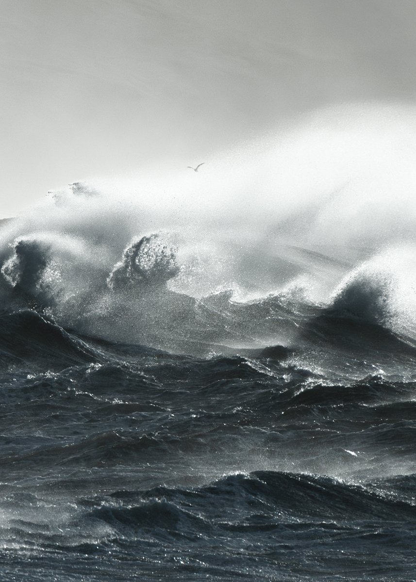 Rough seas.