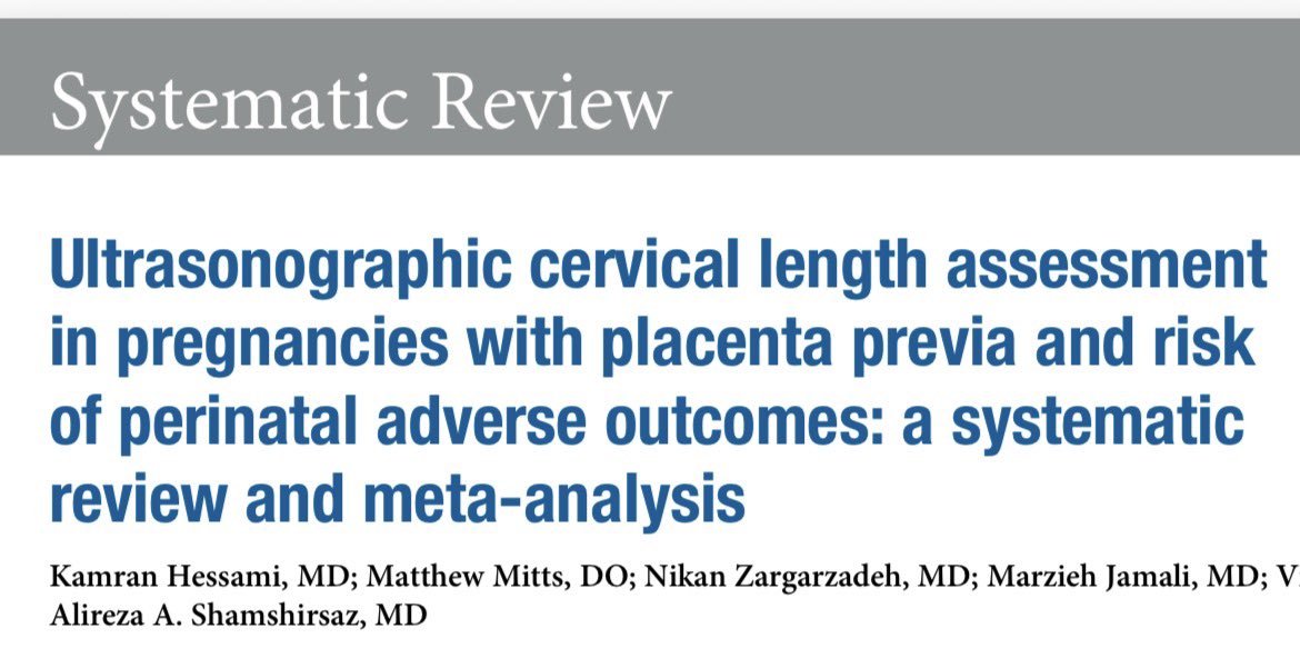 el_mickeypuma's tweet photo. Una longitud cervical (≤30 mm) medida entre 28 y 34 SG ayuda a predecir el riesgo de cesárea de emergencia por hemorragia en embarazos con placenta previa.una long cerv corta se asocia significativamente con el riesgo de sangrado prenatal, parto y hemorragia posparto en emb c PP https://t.co/59uq5P4cVy
