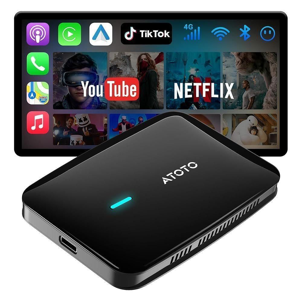 FatKidDeals's tweet photo. Wireless CarPlay Android Auto Adapter for $50, reg $99.99!

-- Use Promo Code 4K6IZEX4

Click the ➡️ button, NOT continue on Amazon App after applying code.

https://t.co/pa7JxkZxGo https://t.co/o12YmKitpu