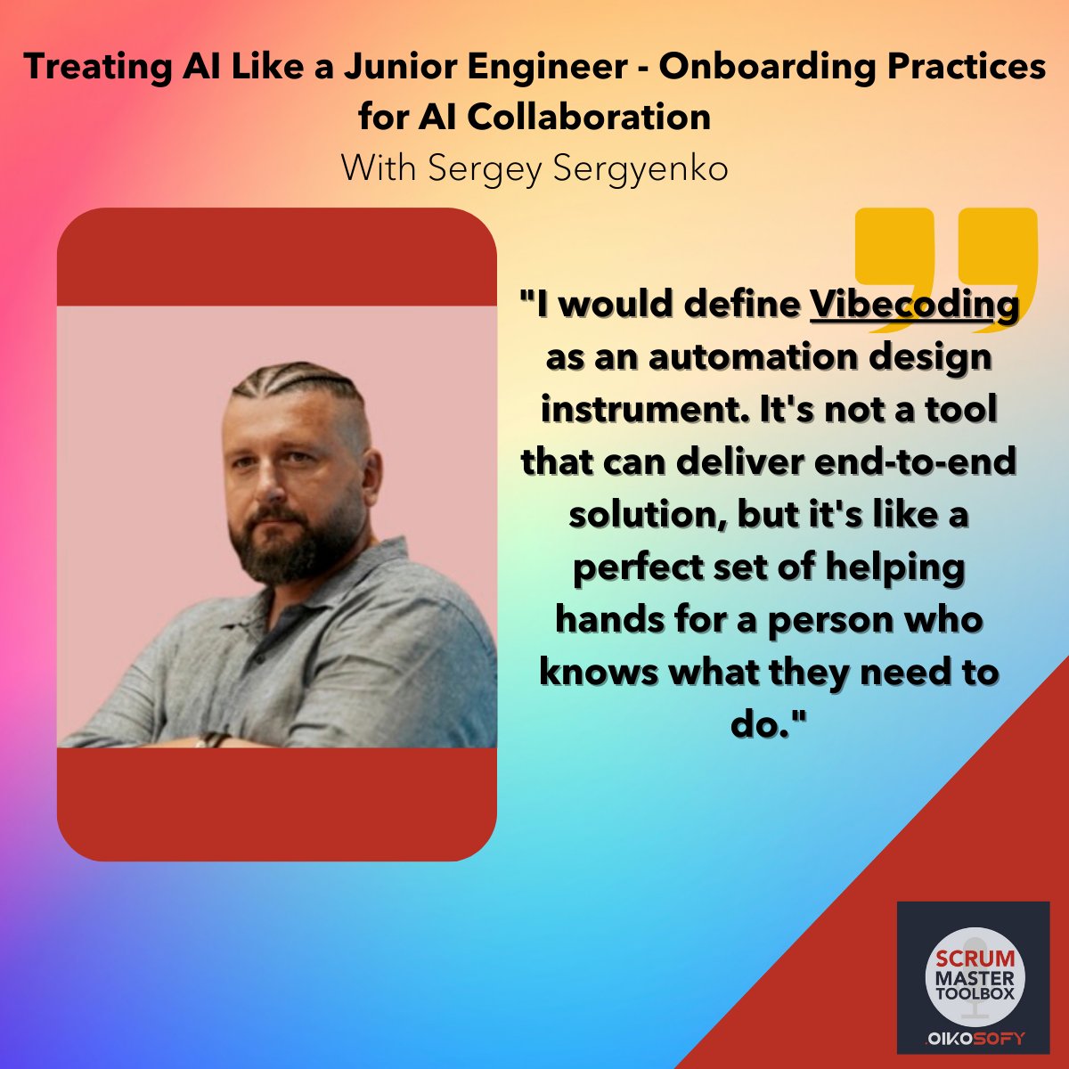 Tired of iterating endlessly when AI delivers broken code? 😩
The Transactional Model: commit atomically → validate → rollback if needed 🔄
Your Git history becomes your context manager. Game-changer for AI-assisted development.
Listen to Sergey explain:
scrum-master-toolbox.org/2025/11/podcas…