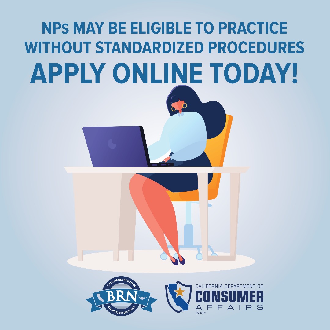 CaliforniaBRN's tweet photo. Are you a Nurse Practitioner interested in becoming a 103 NP? Our Frequently Asked Questions page can help! Learn more information: https://t.co/arJKxZJNbQ https://t.co/v3ls9w2zjK