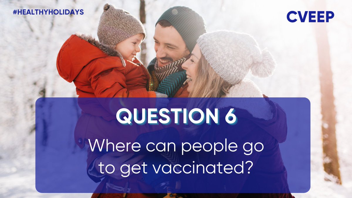 CVEEPSocial's tweet photo. Where can people go to get vaccinated? #HealthyHolidays https://t.co/CTse9h9pCl