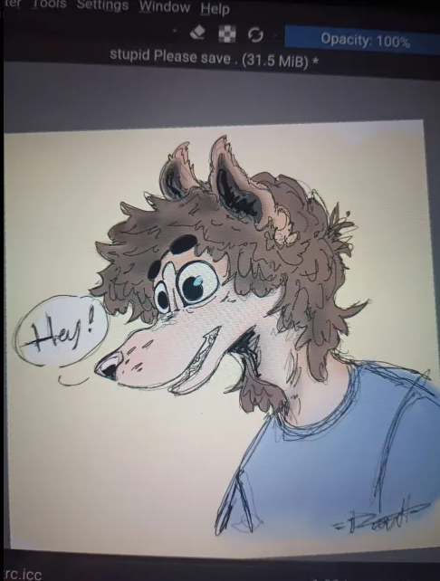 RatTheGay's tweet photo. added color might have made it worse lmao #furryart #furry #art #digitalart #drawing #dog #dogart #sketch https://t.co/g4BqEO43aS