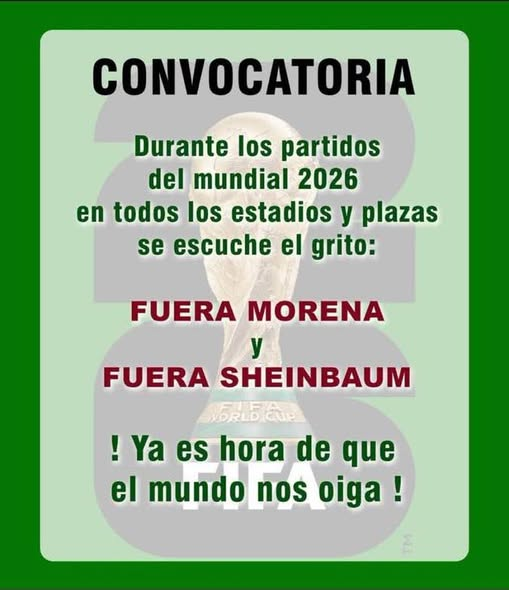 Convocatoria, se avisa con tiempo 👇