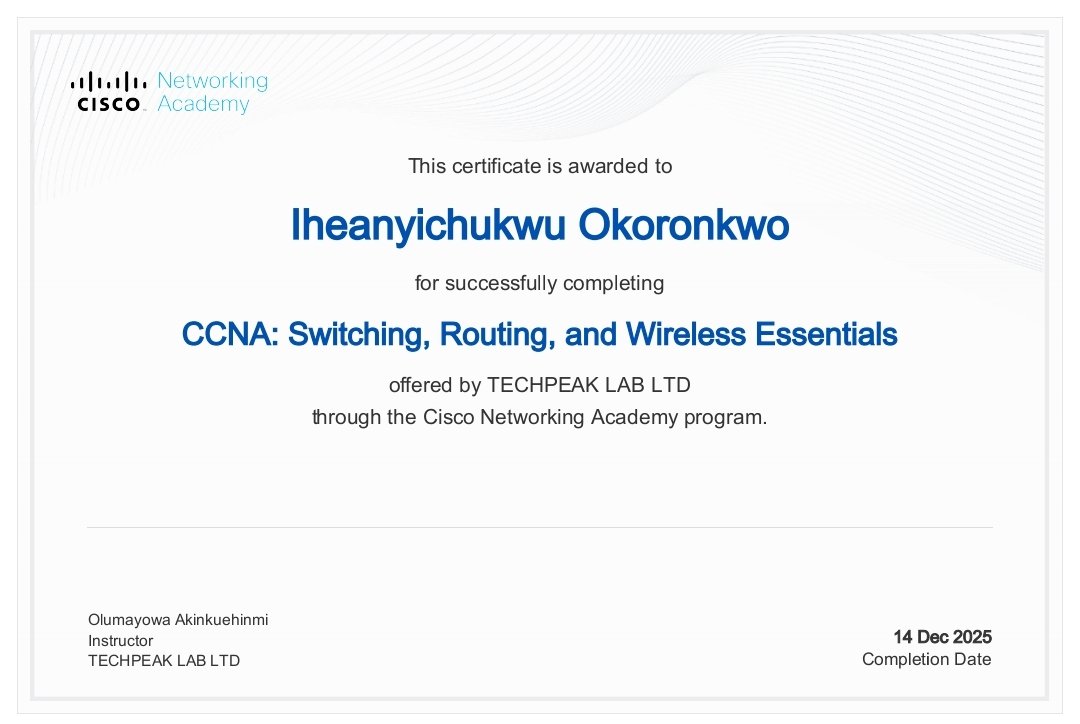 solubilityb's tweet image. I have successfully completed the CCNA2 module as a participant in the ongoing 90-day CCNA challenge, a program organized by @TechPeakLab &amp;amp; led by exceptional instructors @akintunero &amp;amp; @lanceeihoda, 

#CCNA #Networking #networksecurity
@CiscoNetAcad @segoslavia @ireteeh @OnijeC