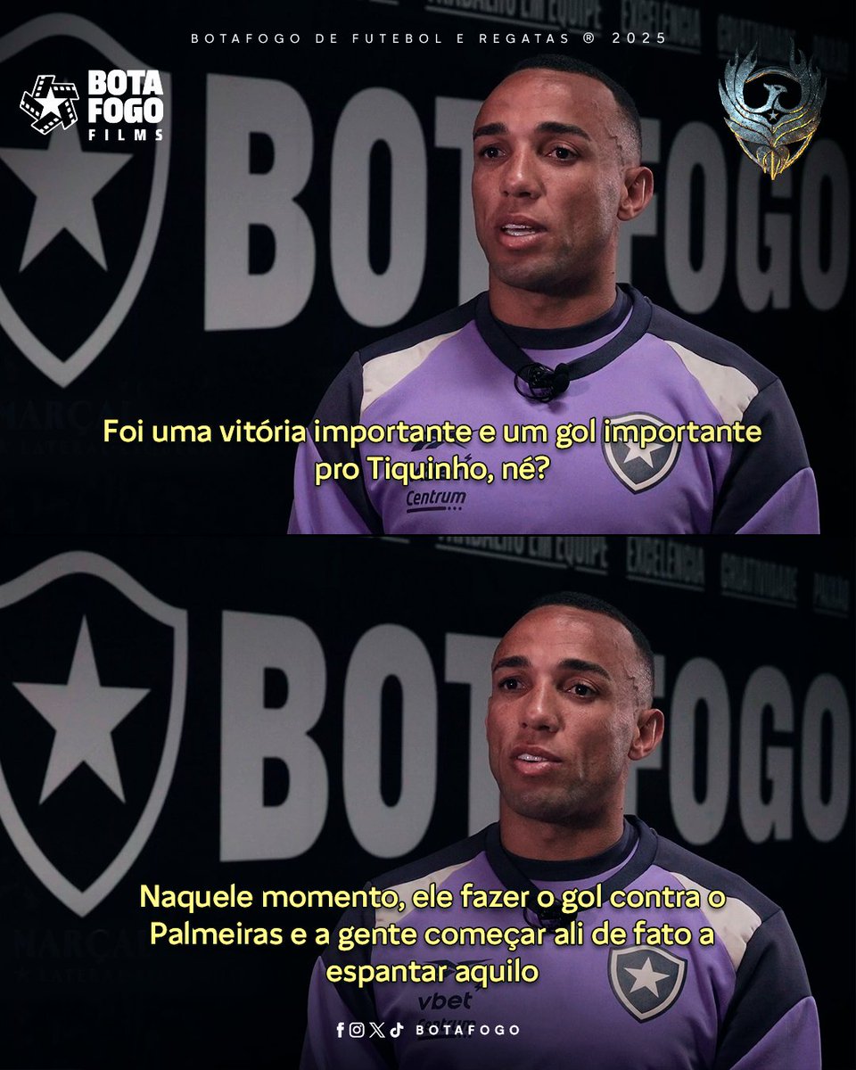 Botafogo's tweet photo. 𝑫𝑬 𝑨𝑹𝑹𝑬𝑷𝑰𝑨𝑹! 🏟️🔥
Quem também não ficou arrepiado com 𝒂𝒒𝒖𝒆𝒍𝒆 gol do Tiquinho contra o Palmeiras é maluco! Assista ao terceiro episódio de #DasCinzasAoFogo e relembre momentos especiais da temporada mágica de 2024! Se inscreva na BotafogoTV para não perder o próximo capítulo! 🐦🔥#BFR
🔗 Acesse o link e veja agora: https://t.co/j1xHwZkeOS