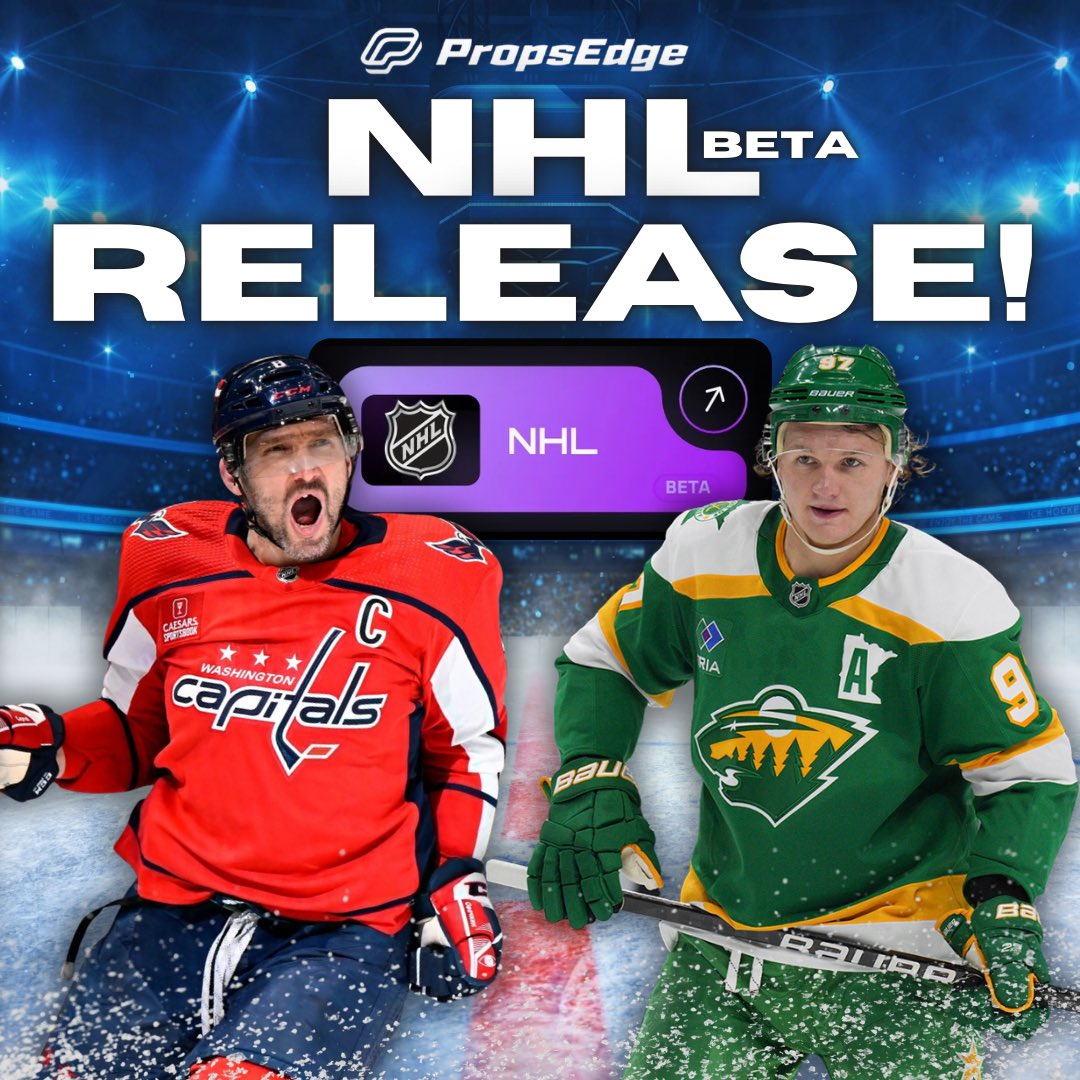 🚨——— NHL BETA RELEASE ——— 🚨

🏒NHL Beta is LIVE! propsedge.io/?via=x 

🧵Check out the THREAD below for a
sneak peak on what the system looks like!