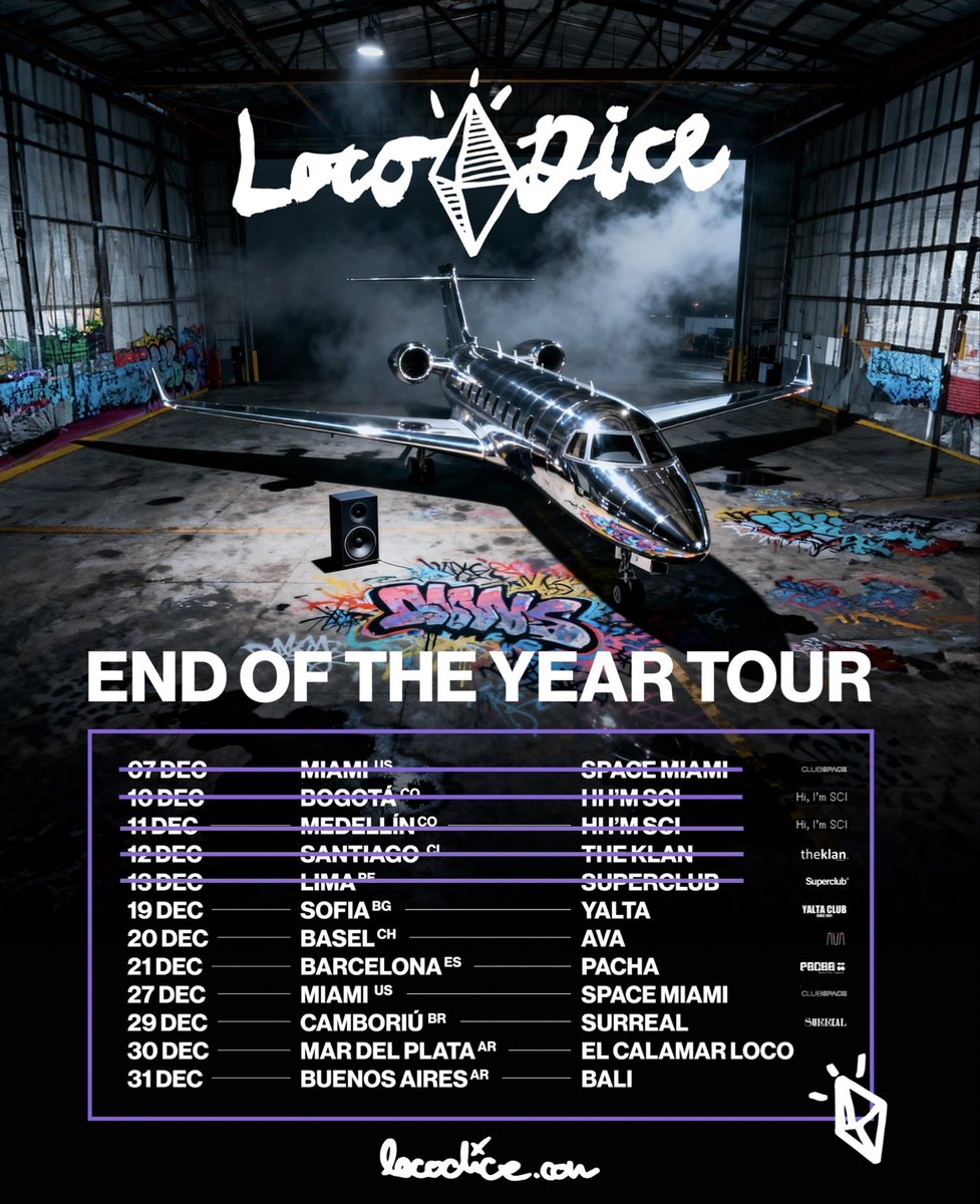 LocoDiceOFC's tweet photo. Last Dates 2025 https://t.co/wQWS88oBfh