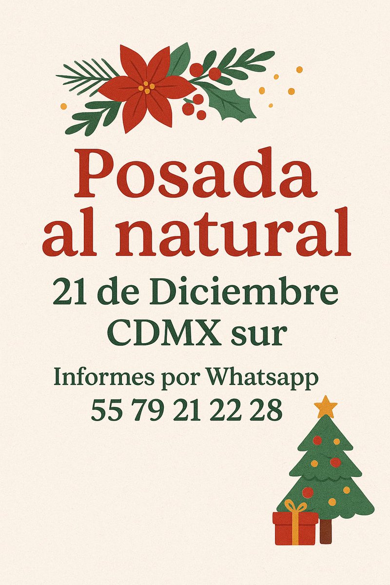 Próximo domingo posada al natural CDMX!!!! Unete al grupo chat.whatsapp.com/IHIKliCv42Q9jp… #posadaaldesnudo #navidadaldesnudo #domingodiferente #posadacdmx
#aceptacioncorporal
#cuerpolibre
#normalizandoeldesnudo