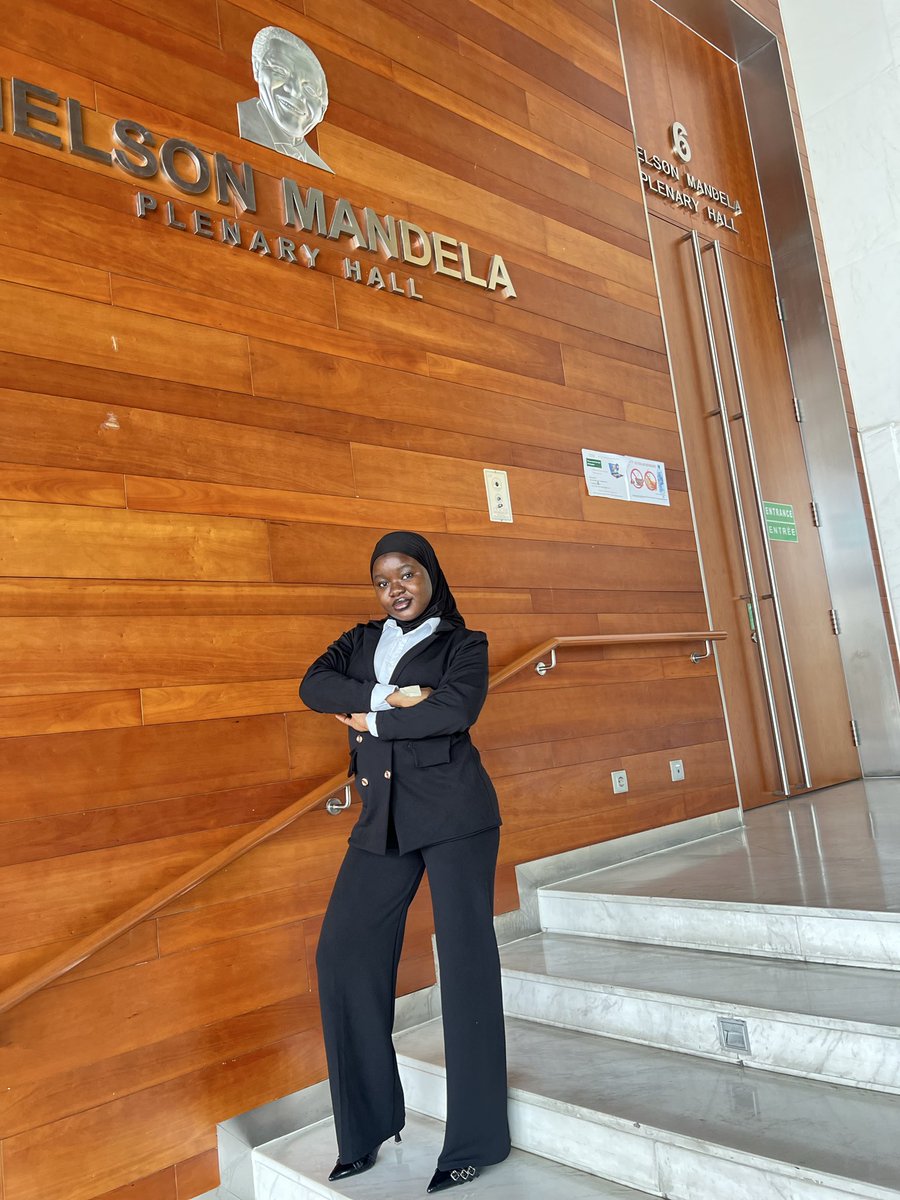 Walkingtrophy11's tweet photo. Months ago, I walked through the African Union HQ as a delegate from Sierra Leone 🇸🇱. I am now intentionally manifesting and praying that the next time I walk those halls, it will be in an official capacity; serving, contributing, and representing at the continental level. #Falas https://t.co/jK9S7z8zXl