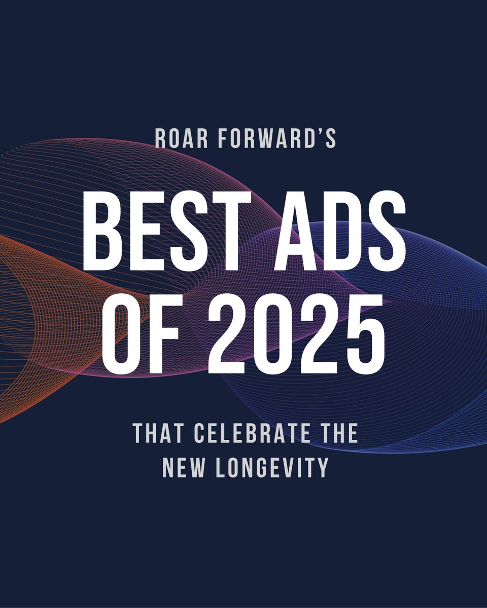 ROARforward's tweet image. Every year, ROAR Forward spotlights U.S. and global ad campaigns that reflect The New Longevity—work that speaks to the Re-Imagineer 50+ consumer without outdated tropes. We’ll debut this year’s 12 standout campaigns in our upcoming ROAR Report.

#ROARforward #NewLongevity