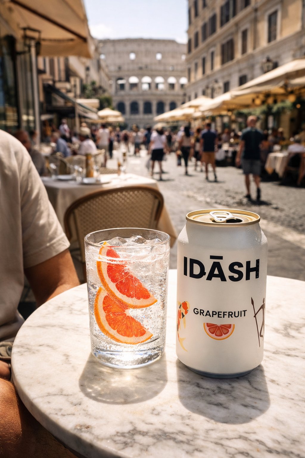 A refreshing cocktail made with IDASH tonic water.