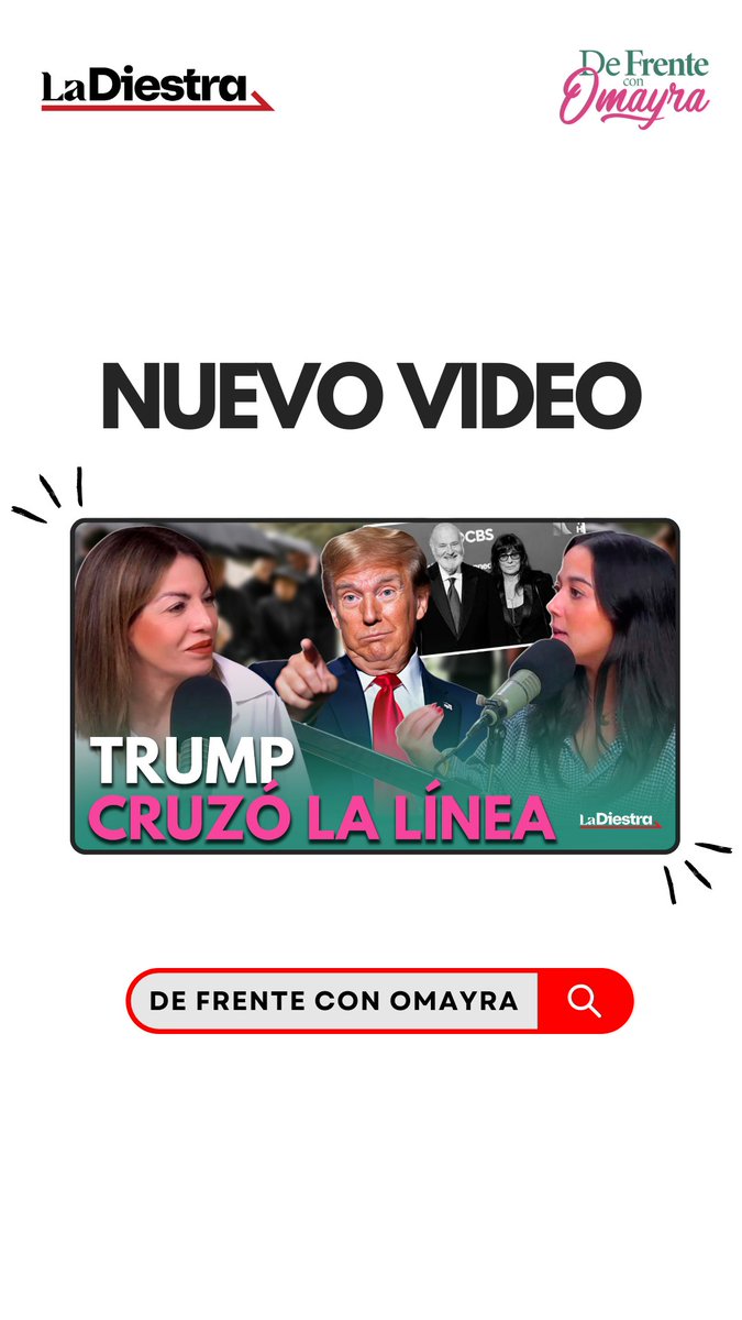 🎥 Nuevo episodio ya disponible.
Hablamos de una tragedia, una reacción pública y por qué la derecha no puede perder su brújula moral tratando de ganar una guerra cultural.
Míralo completo en Youtube | De Frente con Omayra
