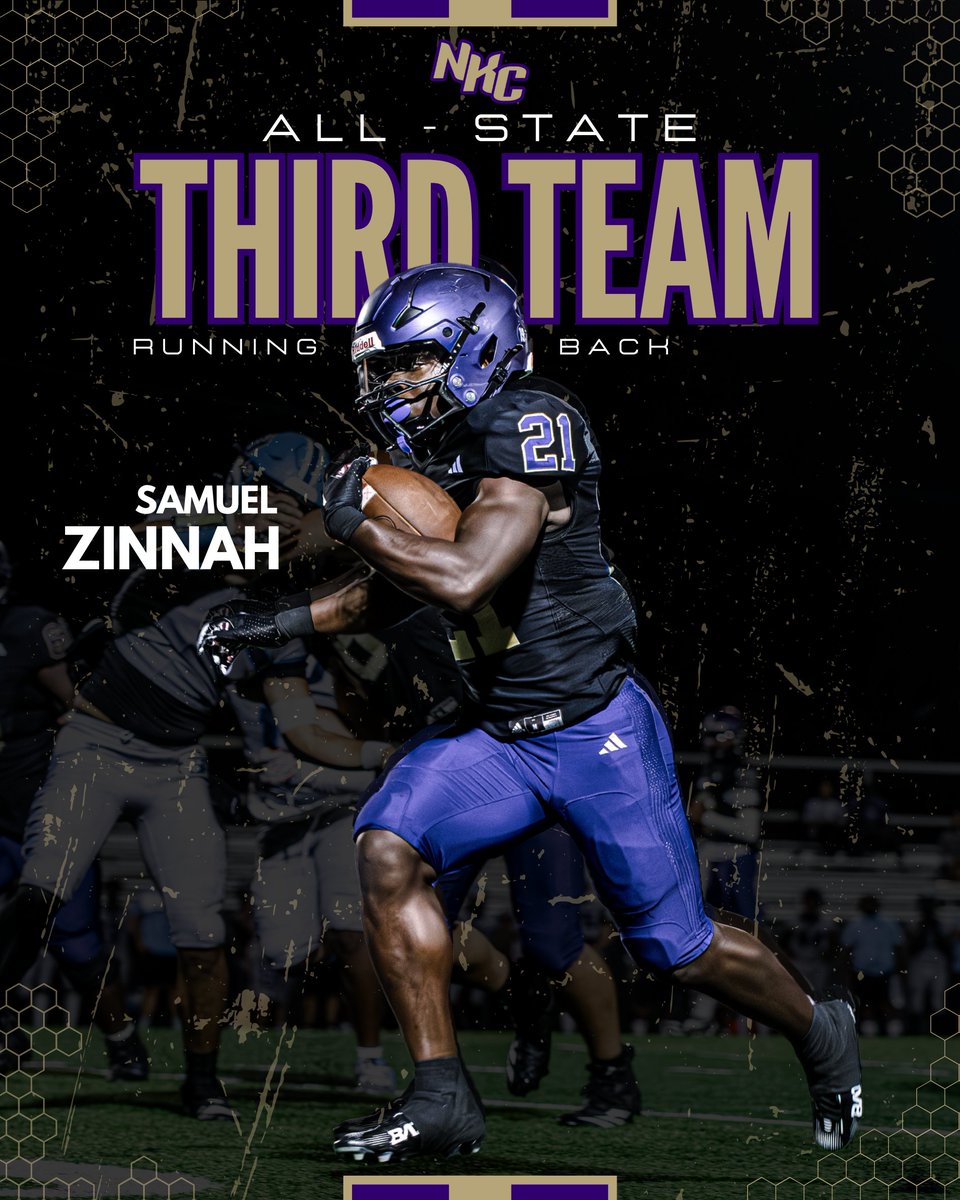 NKCHornetFB's tweet image. 🚨Missouri All-State Awards🚨
Let’s Hear it for @SamuelZinnah for his 🏅3rd Team All-State Running Back Award!🏅 Great year and well deserved🔥😤
#EverythingEarned #HiveStrong
@N2SportsNKCHS