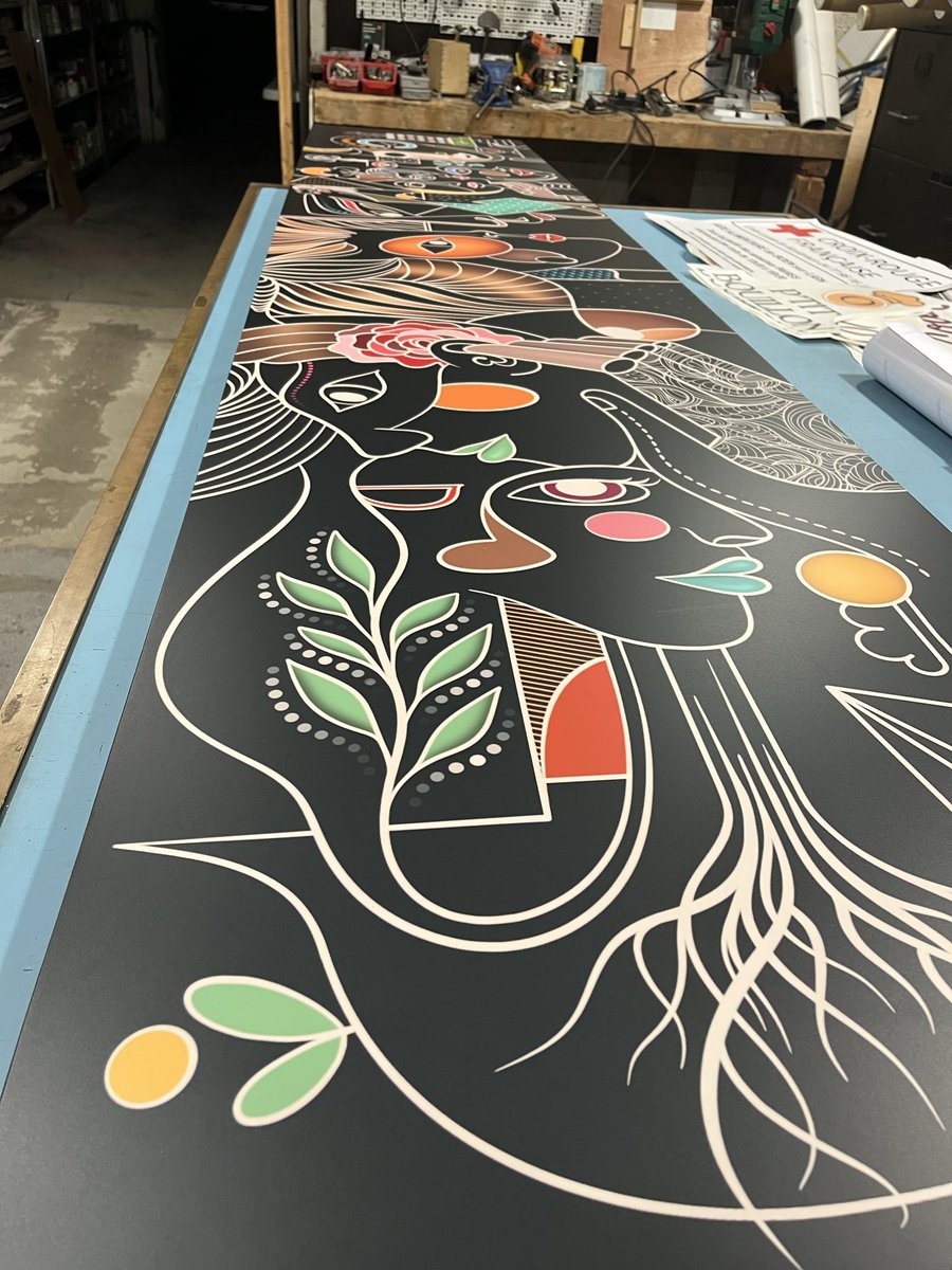 300 x 60 cm
Oui oui … 3 mètres …

👉Sold

#irl #art