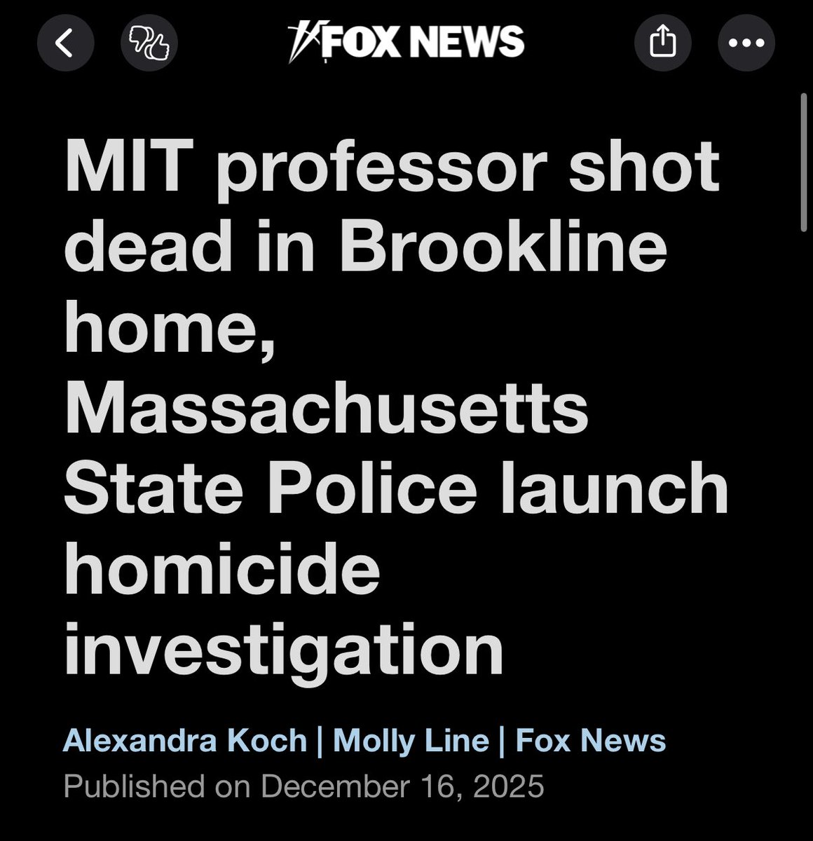 TRHLofficial's tweet photo. An MIT faculty member from the Engineering and Physics department was shot and kiIIed in his home. I think it’s worth mentioning that The Brown shooter also targeted the Engineering and Physics department. Brookline is one hour north of Providence. https://t.co/XZn0qnbfsx