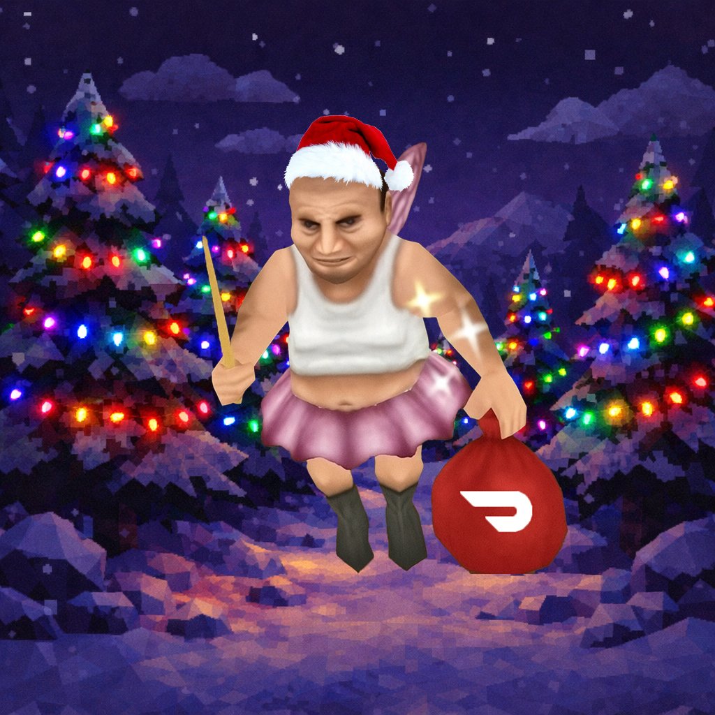 last minute shopping this season? don't sweat it. like this post and use #doordashfairy to tell him what's on your holiday wishlist ⬇️