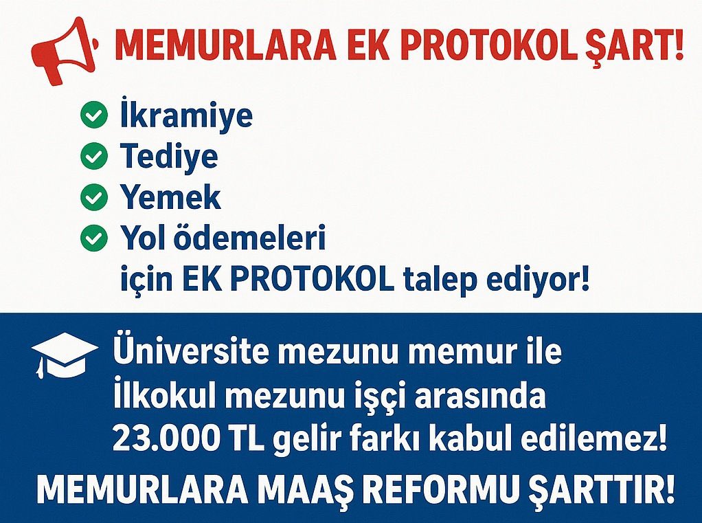 #SözMecliste

Kamuda gelir adaletsizliği vardır.
Kamudaki memurlar açısından ciddi rahatsızlık boyutuna ulaşmıştır.

Taşerondan kadroya sınavsız geçirilen işçi maaşı dışında ikramiye-tediye-yemek-yol ek ödemesiyle ekstra 23 bin TL,

Hakkıyla atanmış memura sadece maaş!