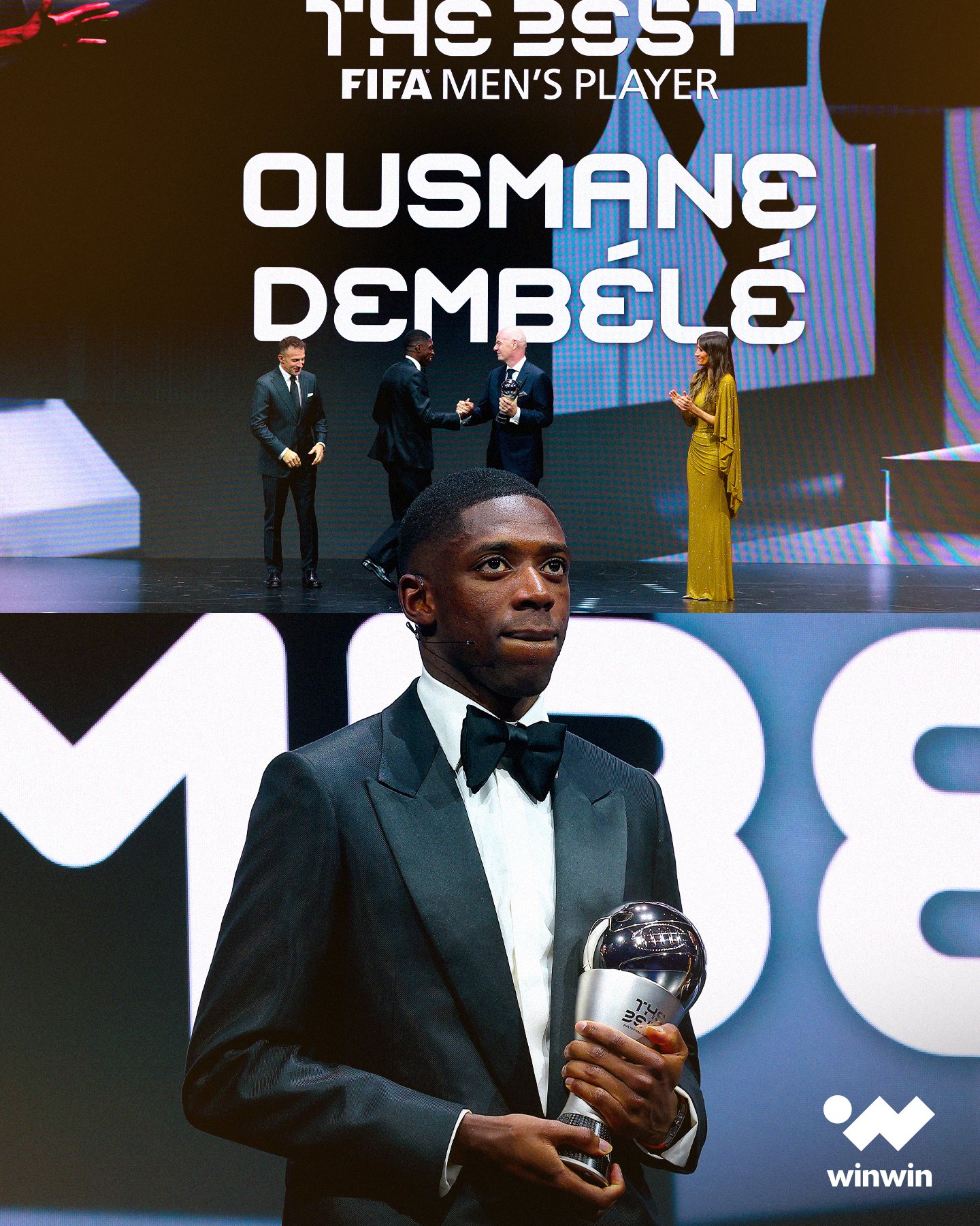 أرض الدوحة تبتسم للفرنسي. عثمان ديمبيلي أضاف إلى خزائنه أحد أهم الألقاب الفردية؛ جائزة الأفضل. في قطر، كُرِّم اللاَّعبون والمدربون، على مجهوداتهم ونالوا ما يستحقون من تقدير وإشادة، على غرار الأفضل عثمان ديمبيلي 