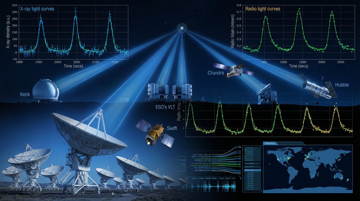 SpaceToday1's tweet image. 🌌 DESCOBERTA HISTÓRICA! 🌌

Pela primeira vez na história, cientistas flagraram um buraco negro "bamboleando" enquanto devora uma estrela! 🕳️⭐

O fenômeno, previsto por Einstein há mais de 100 anos, finalmente foi confirmado: o disco de matéria e o jato de partículas dançam…