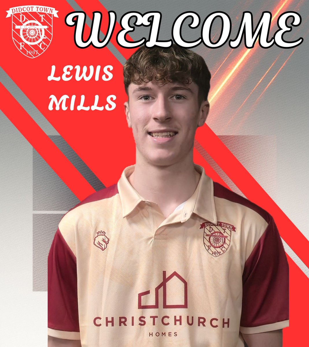 Didcot Town are delighted to announce the signing of 18-year-old Lewis Mills after a successful trial period at the club. 

The attacking player is currently part of the Procision Oxford football academy and he plays for Abingdon United in the Allied Counties League. 

Local lad