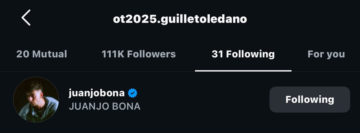 guilletoscano's tweet photo. 📲 | Guille ahora sigue a Juanjo Bona en instagram. Sus palabras al respecto fueron “Quedé con él al salir de la academia, siento que me veo muy reflejado en él y es majísimo, muy buena persona” https://t.co/1DHsC0utOc