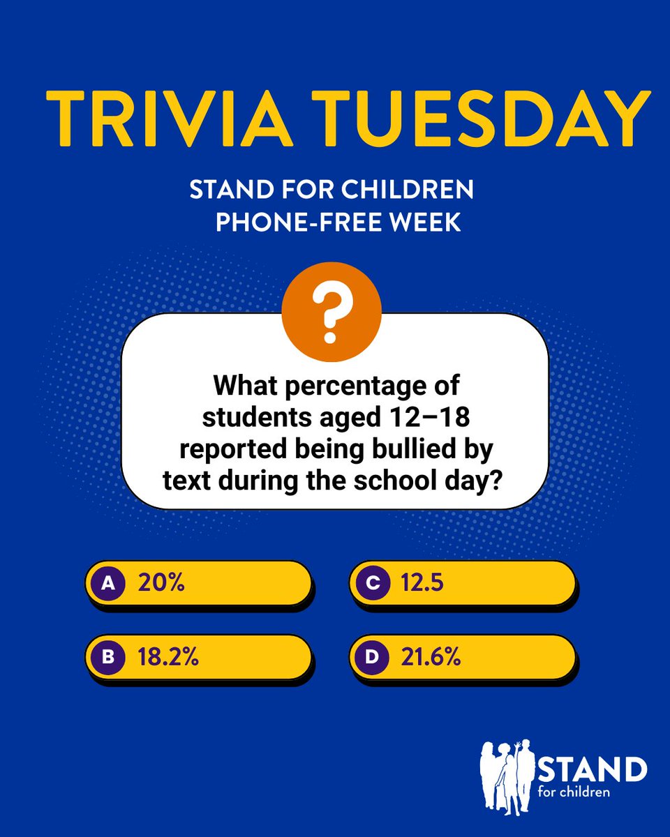 53% of teachers reported in a 2024 <a href="/educationweek/">Education Week</a> survey that reading stamina amongst their students had “decreased a lot” because of cellphone use during the school day. For our phone-free week, we’re doing #TriviaTuesday! Reply and tell us how you scored.  📚