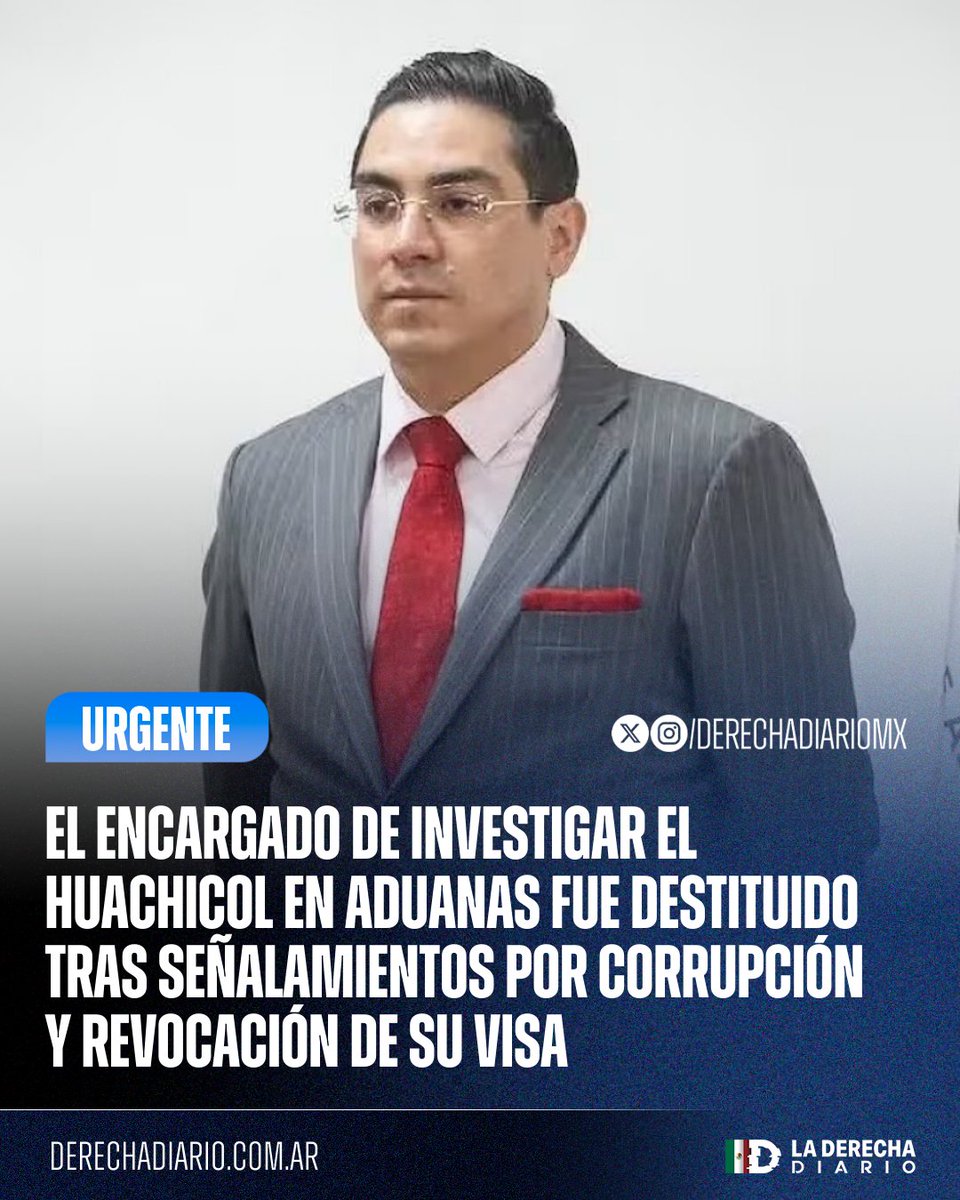 🚨🇲🇽🇺🇸| #URGENTE CAYÓ EL LORD RELOJES: El director de Investigación Aduanera, Alex Tonatiuh Márquez, fue destituido tras señalamientos de corrupción: El funcionario posee una colección de relojes de lujo y un Penthouse en Polanco por lo que, ante irregularidades, el gobierno de
