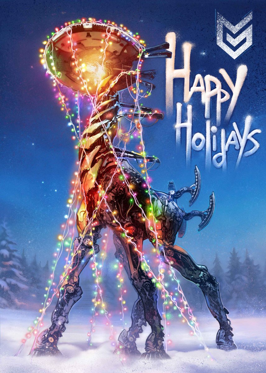 Guerrilla's tweet image. The Tallneck’s all dressed up, and so are we! 🎄✨
A big thanks to our amazing community for another unforgettable year. 
Happy Holidays from Guerrilla!

Art work by Lead Marketing Artist Ilya Golitsyn