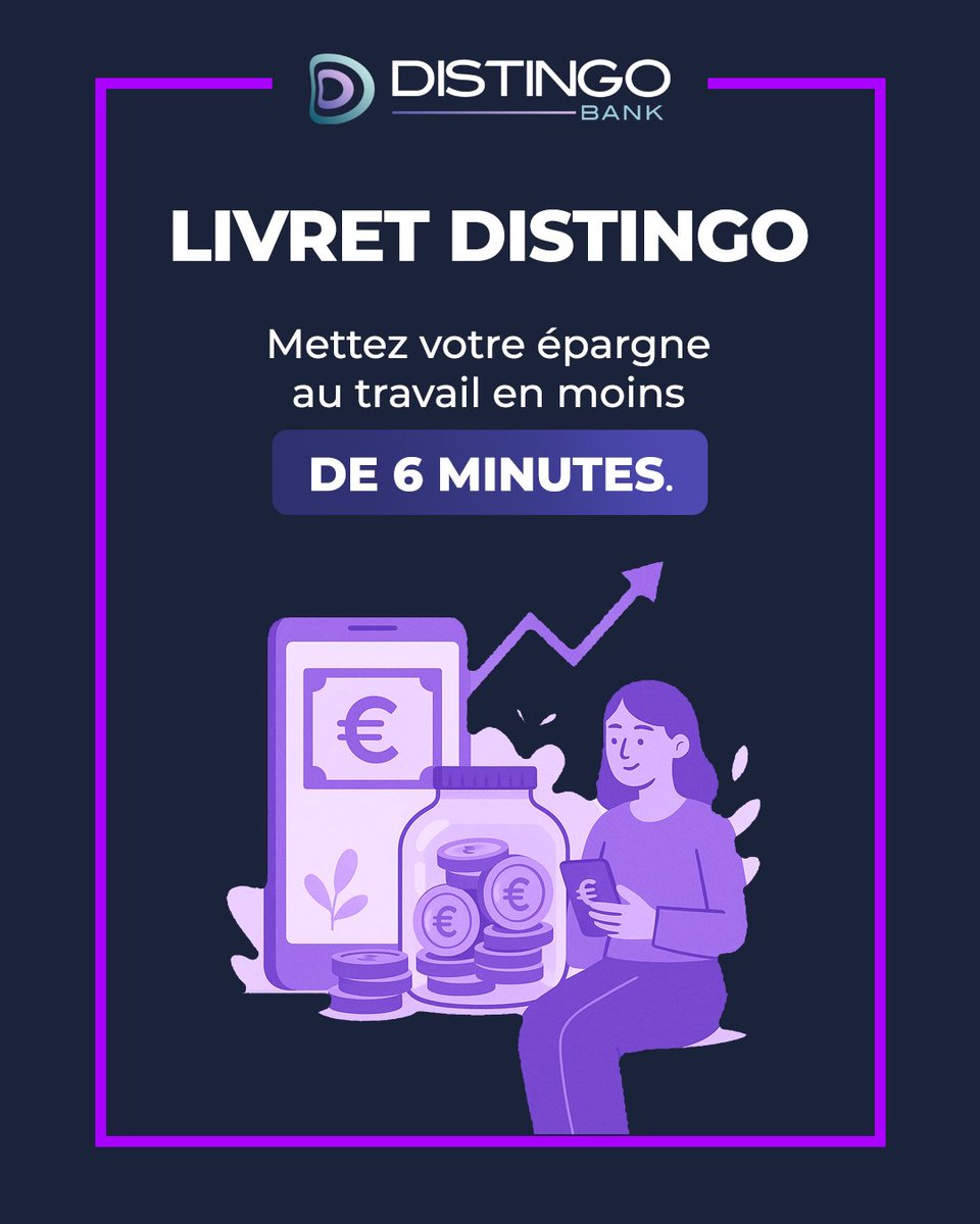 ➡️ Connaissez-vous les avantages de DISTINGO Bank ? 😉 #CultivezVotreEpargne