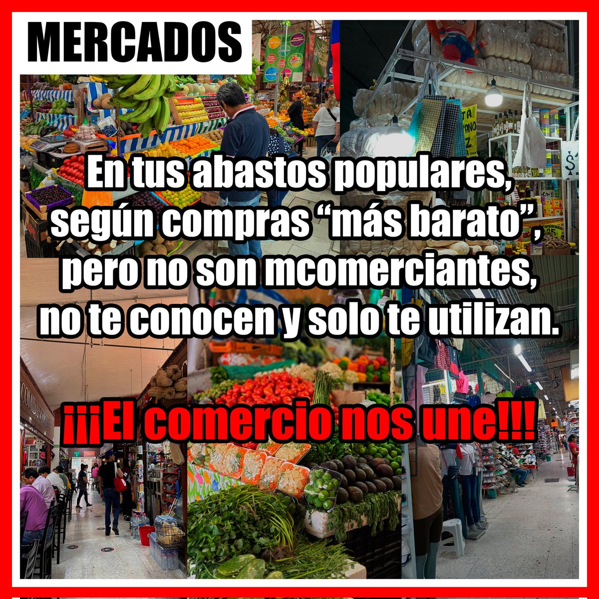 MPmercados1's tweet photo. En nuestros mercados aún hay trato de familia, pilón, precios reales y ese sabor que no encuentras comprando con los #Diputad@s #Consejales #partidospoliticos #Aspirantesacargosdeelección
Al final, los mercados de la CDMX somos comunidad, historias y tradición. https://t.co/MZ3LoMU3ps
